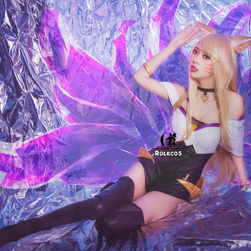 rolecos game lol ahri cosplay costume